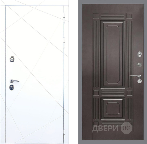 Входная металлическая Дверь Рекс (REX) 13 Силк Сноу FL-2 Венге в Краснознаменске