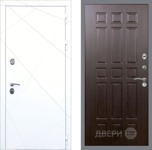 Входная металлическая Дверь Рекс (REX) 13 Силк Сноу FL-33 Венге в Краснознаменске