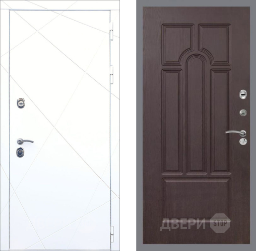 Входная металлическая Дверь Рекс (REX) 13 Силк Сноу FL-58 Венге в Краснознаменске