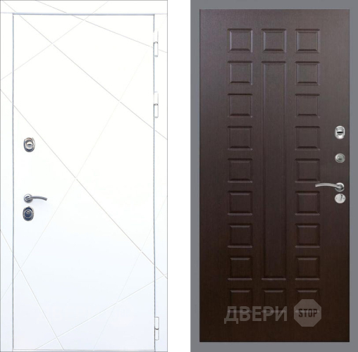 Входная металлическая Дверь Рекс (REX) 13 Силк Сноу FL-183 Венге в Краснознаменске