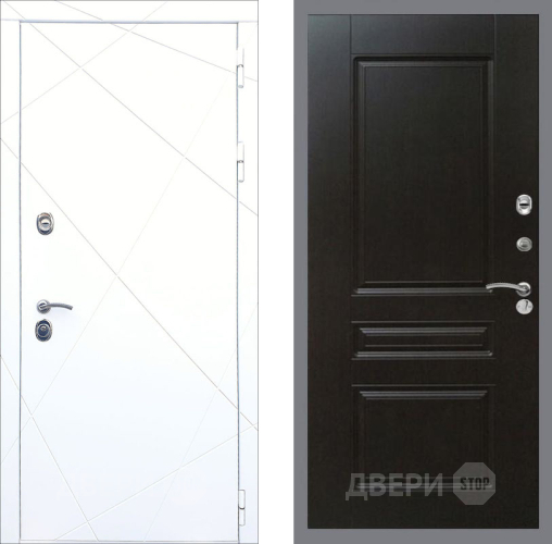 Входная металлическая Дверь Рекс (REX) 13 Силк Сноу FL-243 Венге в Краснознаменске