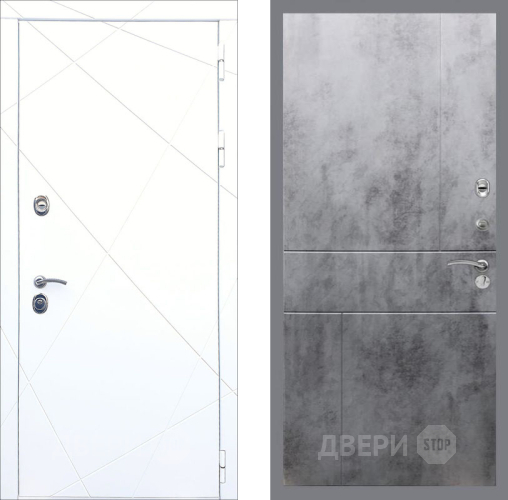 Входная металлическая Дверь Рекс (REX) 13 Силк Сноу FL-290 Бетон темный в Краснознаменске