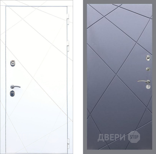 Входная металлическая Дверь Рекс (REX) 13 Силк Сноу FL-291 Силк титан в Краснознаменске