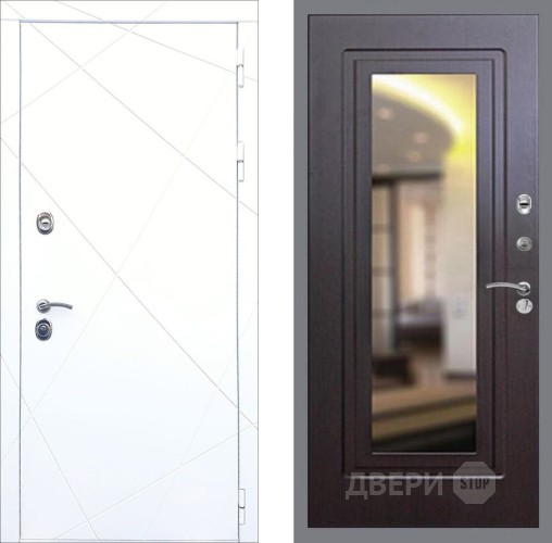 Входная металлическая Дверь Рекс (REX) 13 Силк Сноу FLZ-120 Венге в Краснознаменске