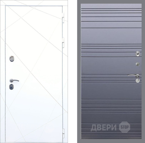 Входная металлическая Дверь Рекс (REX) 13 Силк Сноу Line Силк титан в Краснознаменске