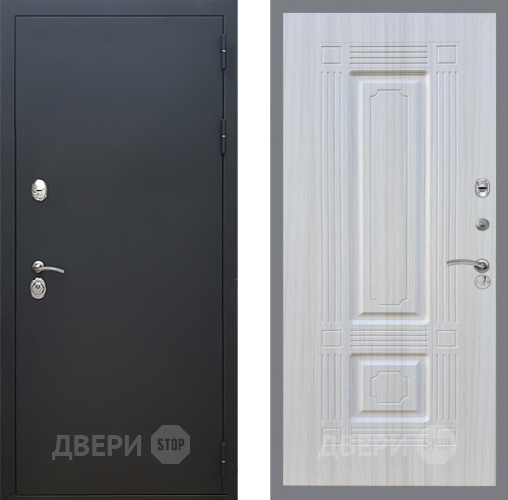 Входная металлическая Дверь Рекс (REX) 5 Черный Муар FL-2 Сандал белый в Краснознаменске