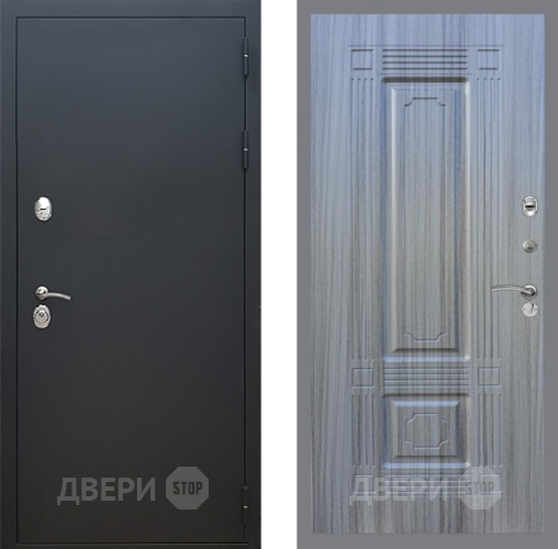 Входная металлическая Дверь Рекс (REX) 5 Черный Муар FL-2 Сандал грей в Краснознаменске