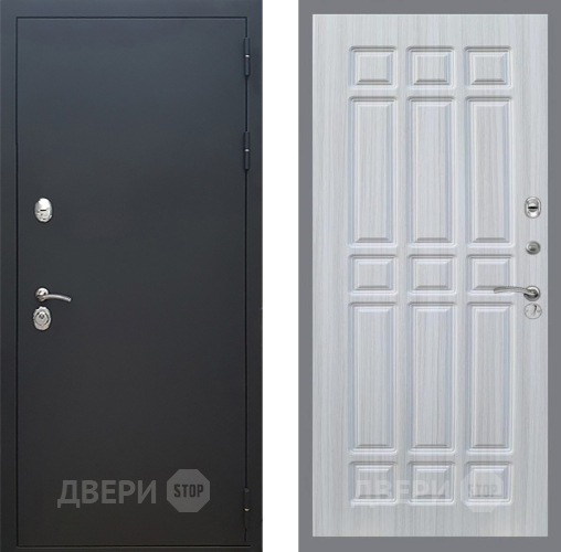 Входная металлическая Дверь Рекс (REX) 5 Черный Муар FL-33 Сандал белый в Краснознаменске