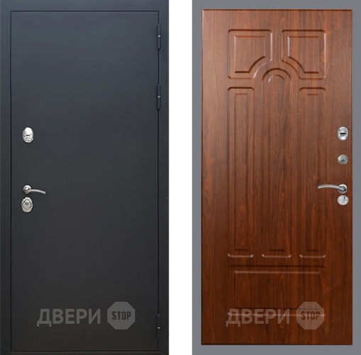 Входная металлическая Дверь Рекс (REX) 5 Черный Муар FL-58 Морёная берёза в Краснознаменске