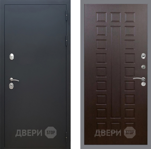 Входная металлическая Дверь Рекс (REX) 5 Черный Муар FL-183 Венге в Краснознаменске