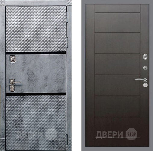 Входная металлическая Дверь Рекс (REX) 15 Бетон Темный Сити Венге в Краснознаменске