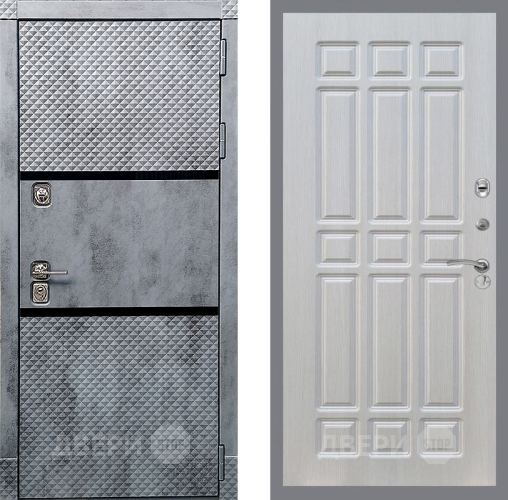 Входная металлическая Дверь Рекс (REX) 15 Бетон Темный FL-33 Лиственница беж в Краснознаменске