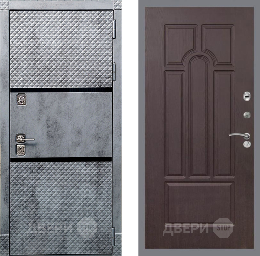 Входная металлическая Дверь Рекс (REX) 15 Бетон Темный FL-58 Венге в Краснознаменске
