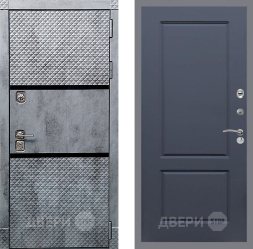 Входная металлическая Дверь Рекс (REX) 15 Бетон Темный FL-117 Силк титан в Краснознаменске