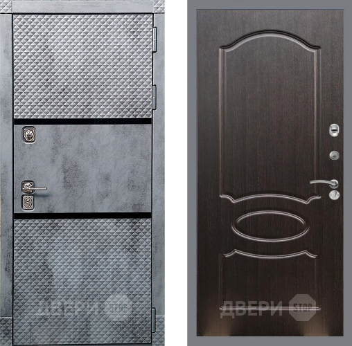 Входная металлическая Дверь Рекс (REX) 15 Бетон Темный FL-128 Венге светлый в Краснознаменске