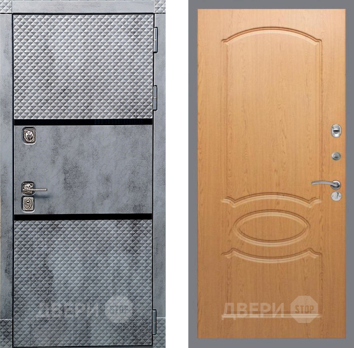 Входная металлическая Дверь Рекс (REX) 15 Бетон Темный FL-128 Дуб в Краснознаменске