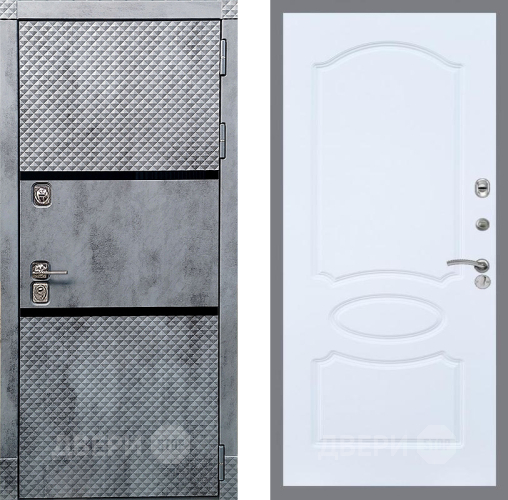 Входная металлическая Дверь Рекс (REX) 15 Бетон Темный FL-128 Силк Сноу в Краснознаменске