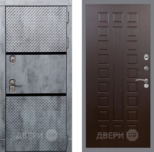 Входная металлическая Дверь Рекс (REX) 15 Бетон Темный FL-183 Венге в Краснознаменске