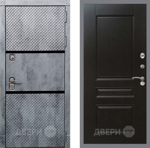 Входная металлическая Дверь Рекс (REX) 15 Бетон Темный FL-243 Венге в Краснознаменске