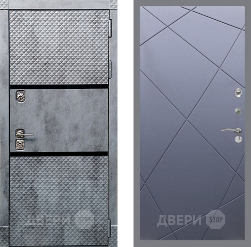 Входная металлическая Дверь Рекс (REX) 15 Бетон Темный FL-291 Силк титан в Краснознаменске