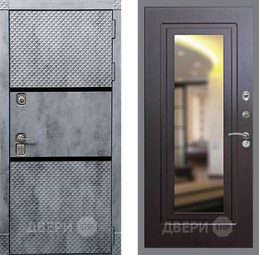Входная металлическая Дверь Рекс (REX) 15 Бетон Темный FLZ-120 Венге в Краснознаменске