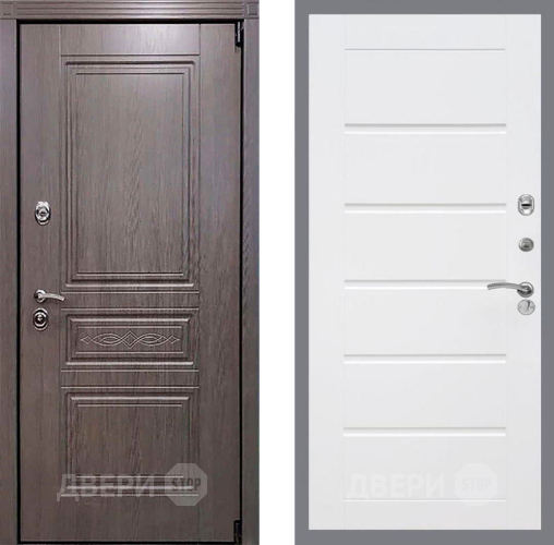 Входная металлическая Дверь Рекс (REX) Премиум-S Сити Белый ясень в Краснознаменске