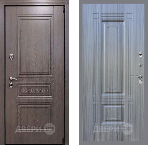 Входная металлическая Дверь Рекс (REX) Премиум-S FL-2 Сандал грей в Краснознаменске