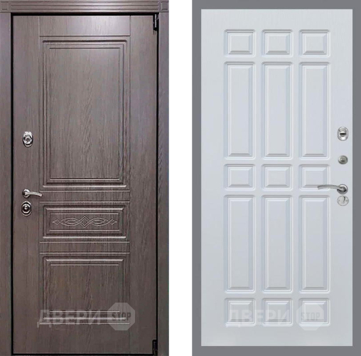 Входная металлическая Дверь Рекс (REX) Премиум-S FL-33 Белый ясень в Краснознаменске