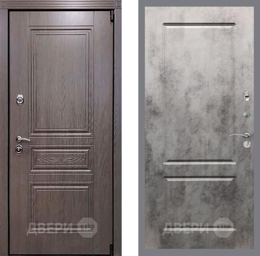 Входная металлическая Дверь Рекс (REX) Премиум-S FL-117 Бетон темный в Краснознаменске