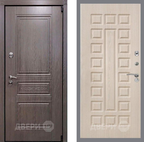 Входная металлическая Дверь Рекс (REX) Премиум-S FL-183 Беленый дуб в Краснознаменске