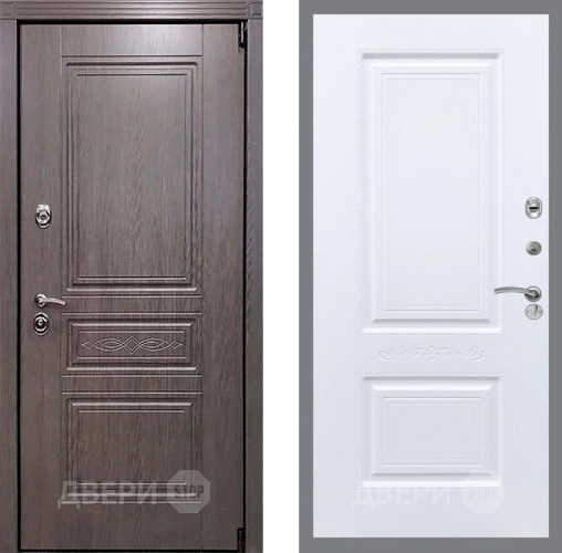 Входная металлическая Дверь Рекс (REX) Премиум-S Смальта Силк Сноу в Краснознаменске