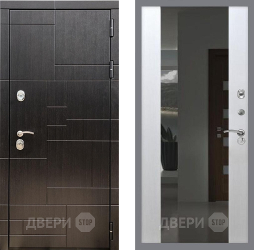 Дверь Рекс (REX) 20 СБ-16 Зеркало Белый ясень в Краснознаменске