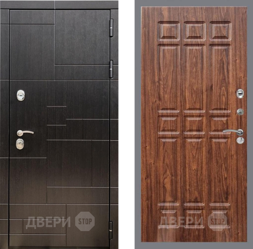 Входная металлическая Дверь Рекс (REX) 20 FL-33 орех тисненый в Краснознаменске