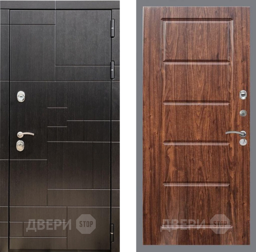 Входная металлическая Дверь Рекс (REX) 20 FL-39 орех тисненый в Краснознаменске