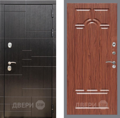 Входная металлическая Дверь Рекс (REX) 20 FL-58 орех тисненый в Краснознаменске