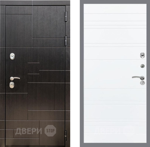 Входная металлическая Дверь Рекс (REX) 20 Line Силк Сноу в Краснознаменске