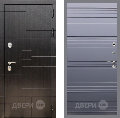 Входная металлическая Дверь Рекс (REX) 20 Line Силк титан в Краснознаменске