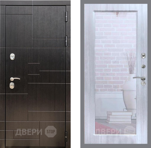 Входная металлическая Дверь Рекс (REX) 20 Зеркало Пастораль Сандал белый в Краснознаменске
