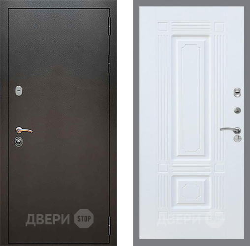 Входная металлическая Дверь Рекс (REX) 5 Серебро Антик FL-2 Силк Сноу в Краснознаменске