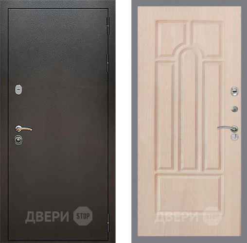 Входная металлическая Дверь Рекс (REX) 5 Серебро Антик FL-58 Беленый дуб в Краснознаменске