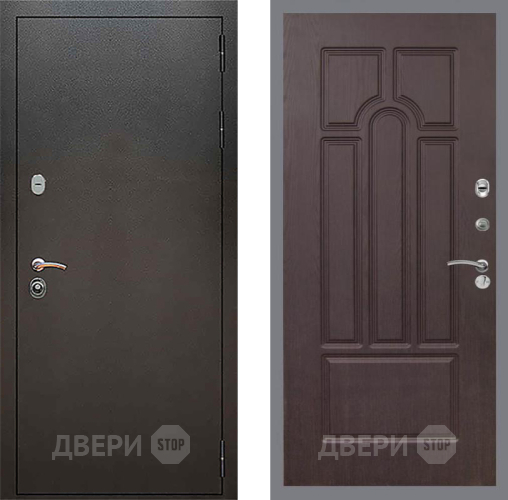 Входная металлическая Дверь Рекс (REX) 5 Серебро Антик FL-58 Венге в Краснознаменске