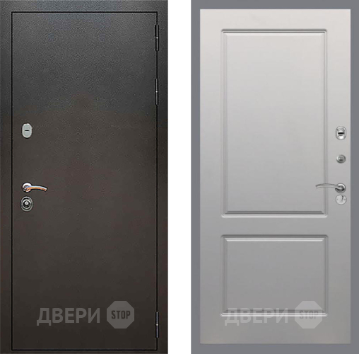 Дверь Рекс (REX) 5 Серебро Антик FL-117 Грей софт в Краснознаменске