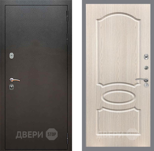 Дверь Рекс (REX) 5 Серебро Антик FL-128 Беленый дуб в Краснознаменске