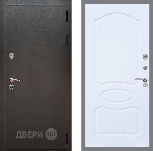 Дверь Рекс (REX) 5 Серебро Антик FL-128 Силк Сноу в Краснознаменске