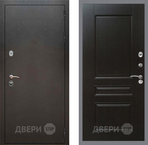 Входная металлическая Дверь Рекс (REX) 5 Серебро Антик FL-243 Венге в Краснознаменске