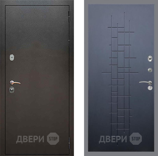 Входная металлическая Дверь Рекс (REX) 5 Серебро Антик FL-289 Ясень черный в Краснознаменске