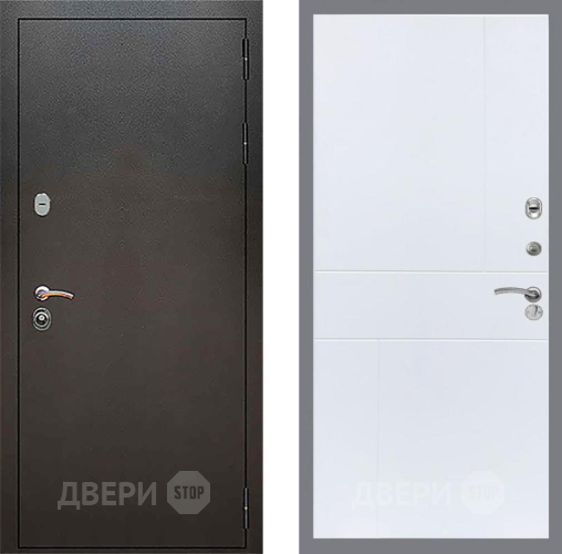 Дверь Рекс (REX) 5 Серебро Антик FL-290 Силк Сноу в Краснознаменске