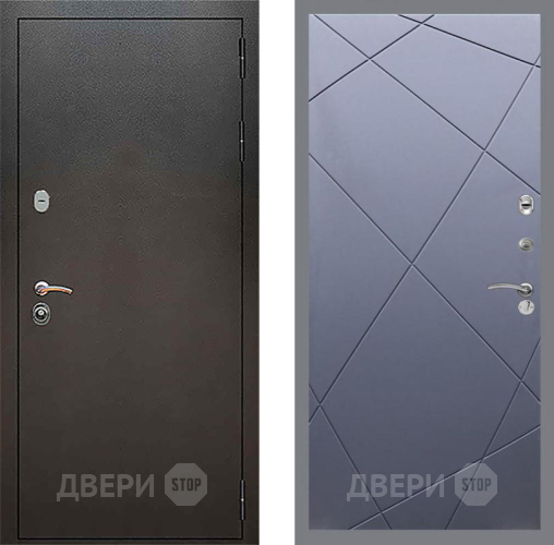 Дверь Рекс (REX) 5 Серебро Антик FL-291 Силк титан в Краснознаменске