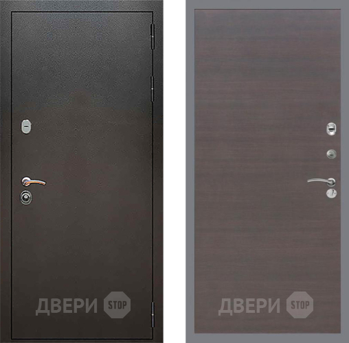 Входная металлическая Дверь Рекс (REX) 5 Серебро Антик GL венге поперечный в Краснознаменске