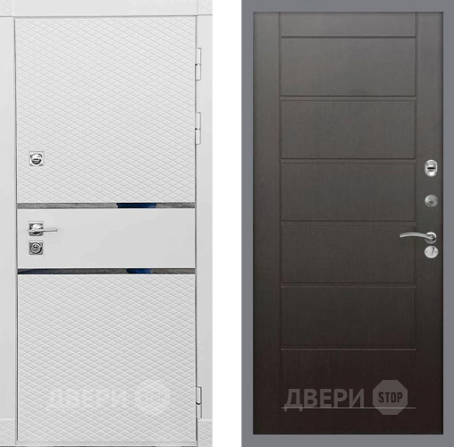 Входная металлическая Дверь Рекс (REX) 15 Силк Сноу Сити Венге в Краснознаменске